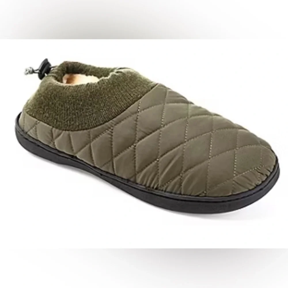 Vance Co Jc‎ Fargo Mens Olive Green Clog Slippers Size 8/9
